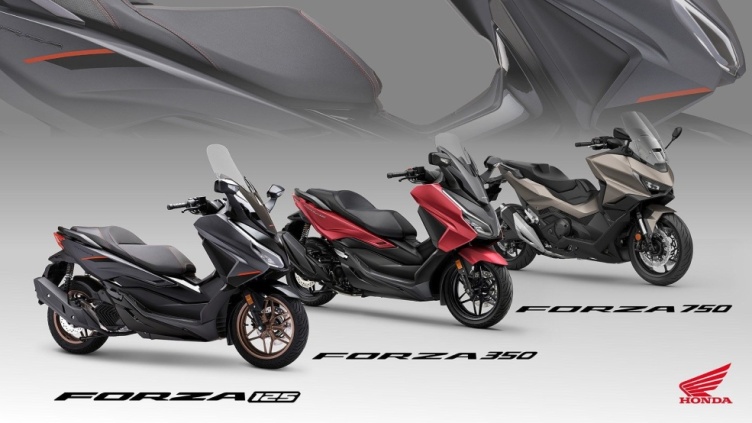 Řada skútrů Honda Forza vstupuje do modelového roku 2025 s úpravami