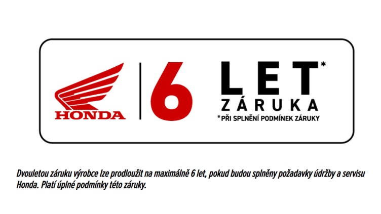Honda prodlužuje záruku na 6 let