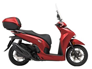 Honda SH350i Smart Top Box Matte Pearl Diaspro Red