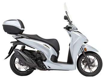 Honda SH350i Smart Top Box Matte Pearl Cool White Sport