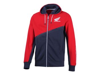 Mikina s kapuci Honda Racing Cardigan red/navy