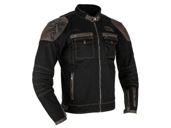 Bunda textil/kůže RIGEL černá