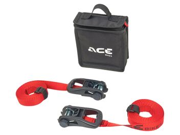 Popruhy pro uchycení motocyklu ACEBIKES Ratchet Essential, sada 2 ks