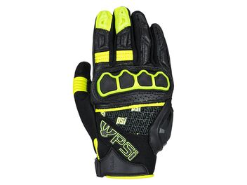 Rukavice textil/kůže PSí CERES žlutá/černá